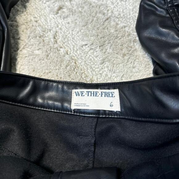 Free People Pleated Faux Leather Pants - Picture 5 of 6